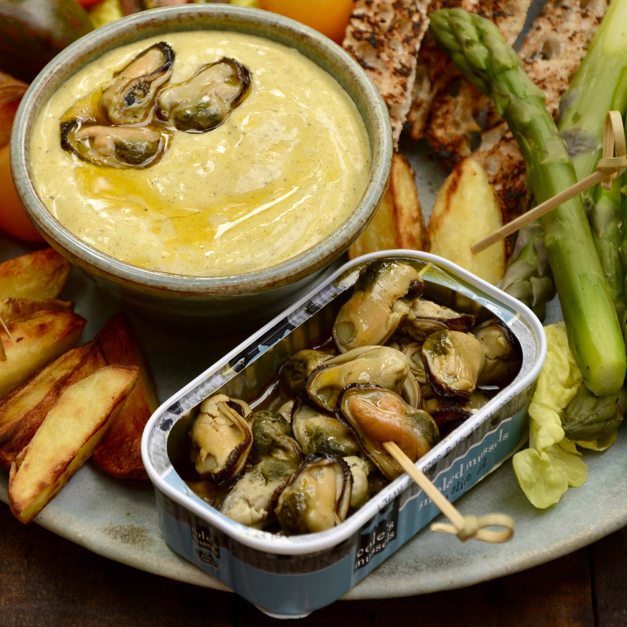 Cole's Seafood - Wholesale Fish/Seafood - Patagonian Smoked Mussels in Extra Virgin Olive Oil2