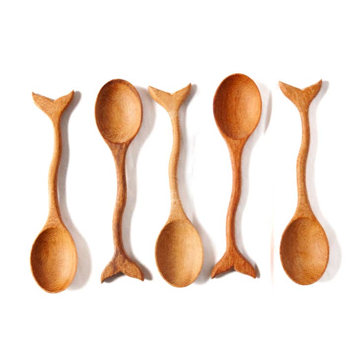 Vesper & Vine - Wholesale Kitchen Spoon - Wooden Whale Tail Spoon