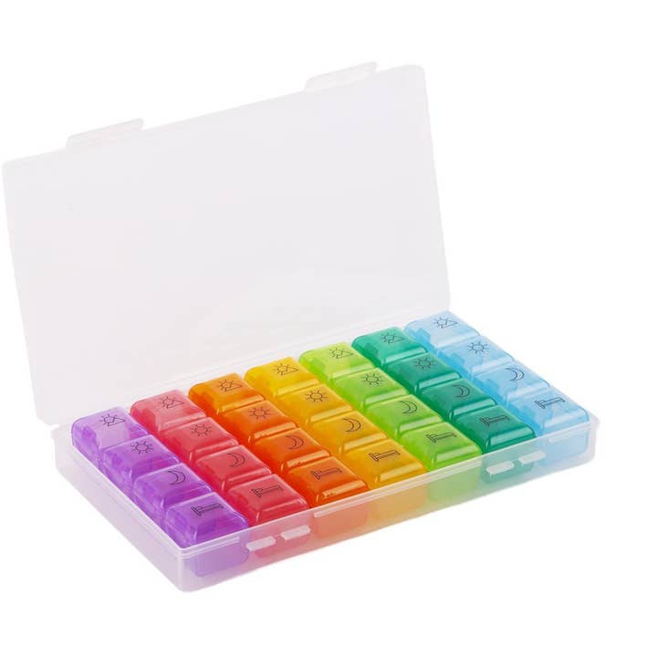 Bodico Weekly Pill Organizer with Removable Compartments for wholesale by Bodico