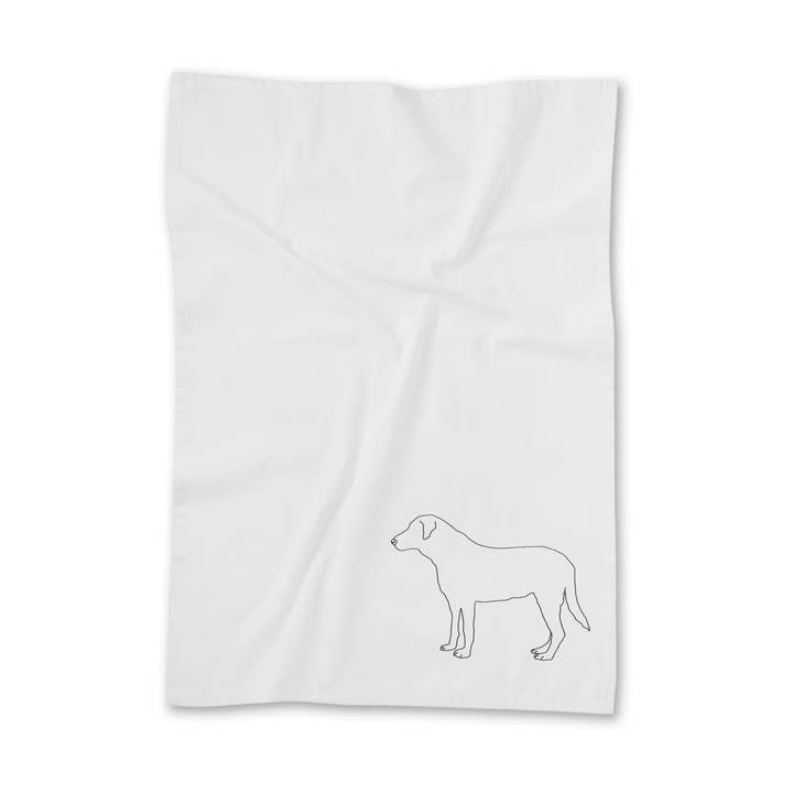Paño de cocina blanco con diseño de labrador para venta al por mayor de Lieblingspfote