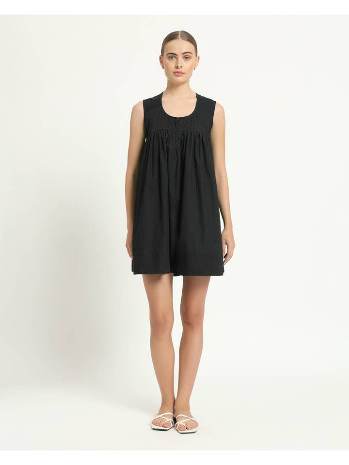 Thevasa - Wholesale Dress - Women's - The Jois Noir Cotton Dress