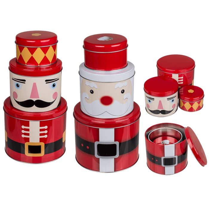 Out of the blue KG - Wholesale Christmas Decoration - Metal tin.box, Christmas figurines,