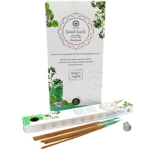 Green Tree Gemstone Incense Good Luck Patchouli - Aventurine for wholesale by Green Tree