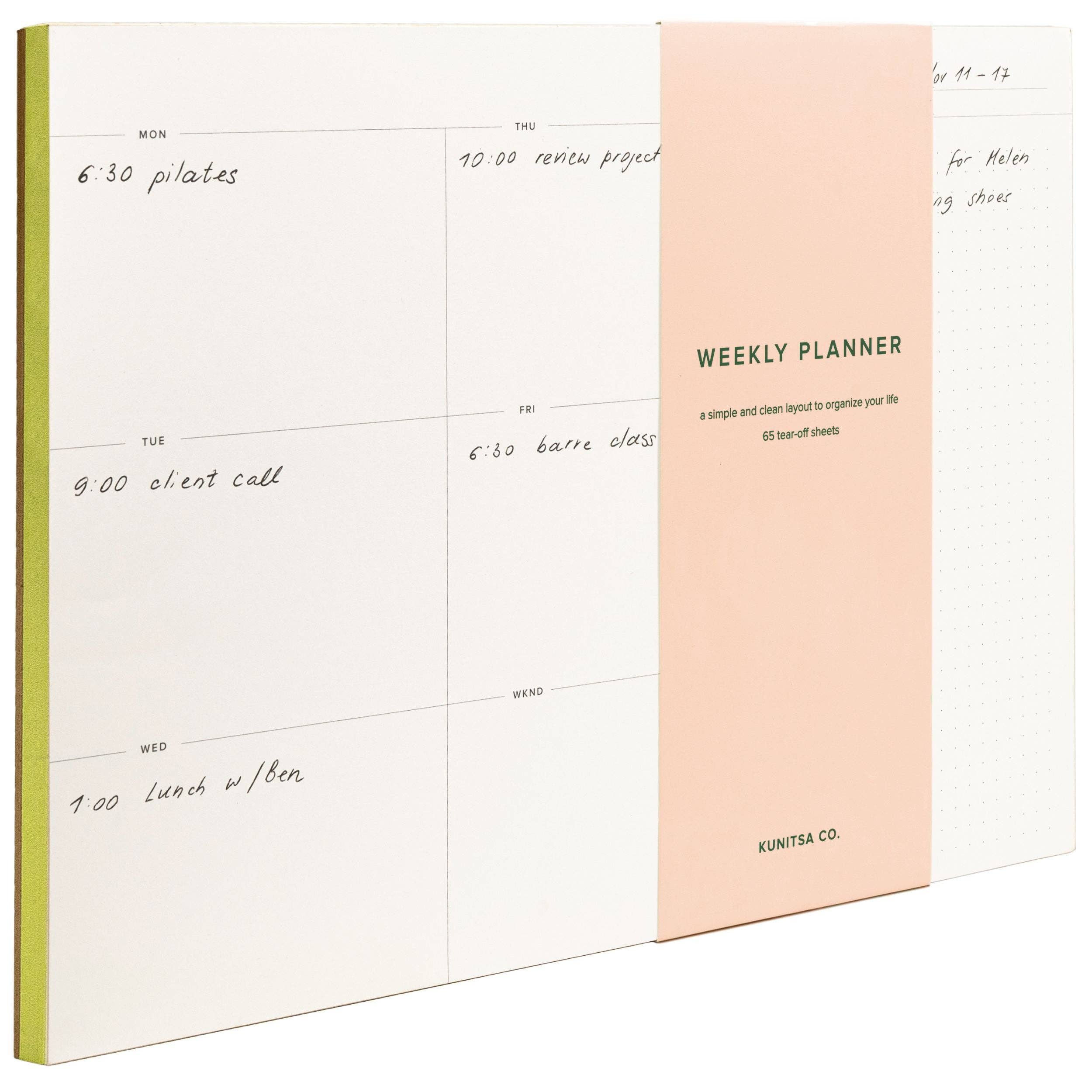 Kunitsa Co - Wholesale Notepad - Weekly Planner Pad3