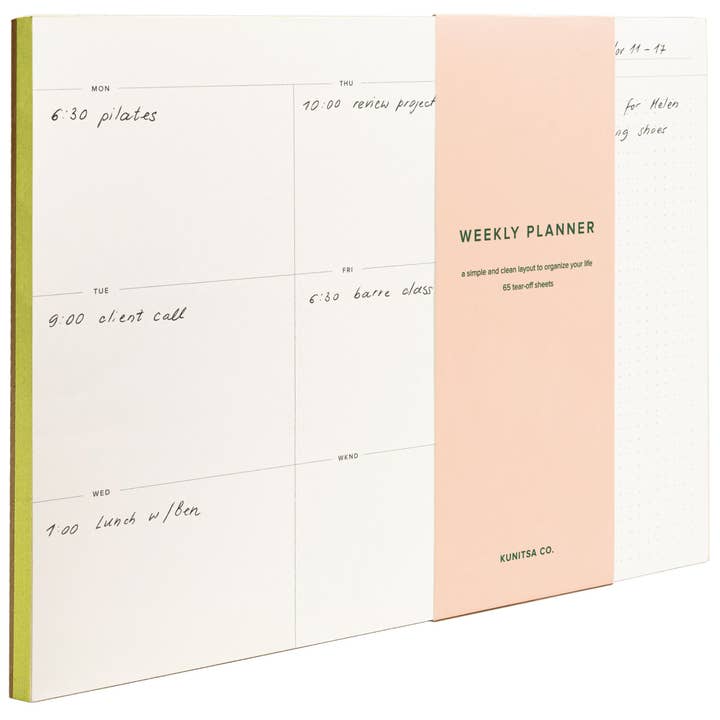 Kunitsa Co - Wholesale Notepad - Weekly Planner Pad3