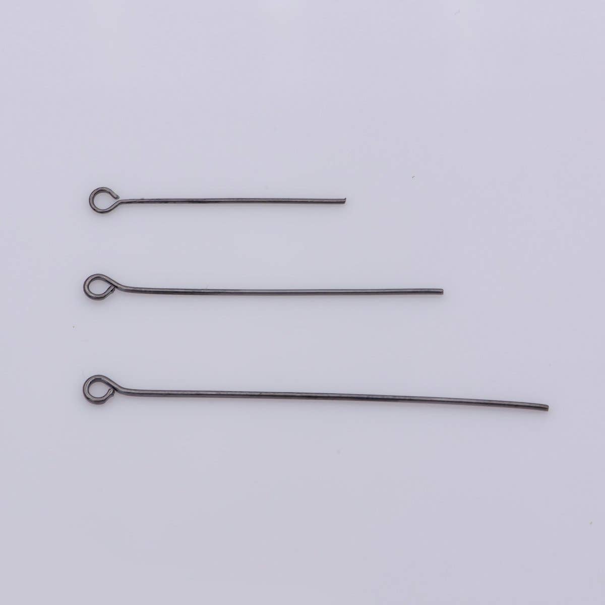 Aim Eternal - Wholesale Craft Supplies - Gold Eye Pin Open Eyepins Headpins 0.5mm (24 Gauge) by 25, 35, 45mm Jewelry Making Craft Supply DIY Finding L-548 L-554 L-5554