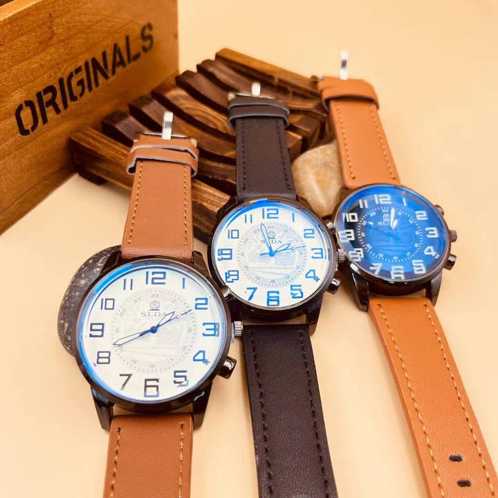 WoodWristCo - Wholesale Wrist Watch - Men's - Mens Exquisite Leather Quartz Wristwatch Business Gentle Watch2