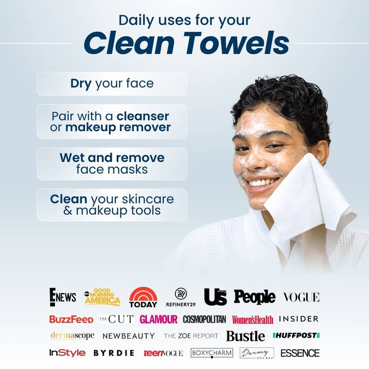 Clean Skin Club - Wholesale Face & Body Wipes - Clean Skin Club Clean Towels™ Retailer Intro Bundle 1