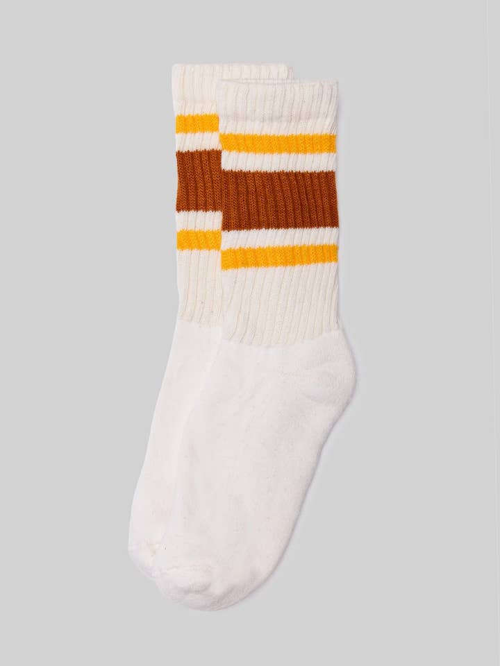 American Trench - Vente Chaussettes – unisexe - Chaussettes Retro Stripe10