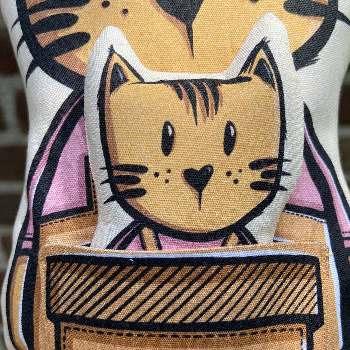 Micastricas - Wholesale Stuffed/Plush Toy - Kids & Baby - Cat soft toy with little pocket friend1