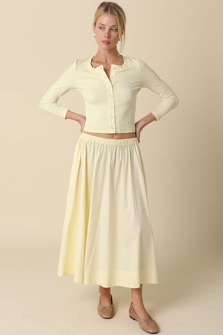 Olivaceous - Wholesale Skirt - Women's - Sasha Gathered Maxi Skirt8