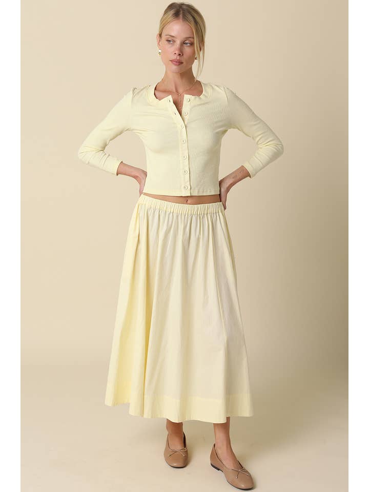 Olivaceous - Vente Jupe – femme - Jupe longue plissée Sasha8