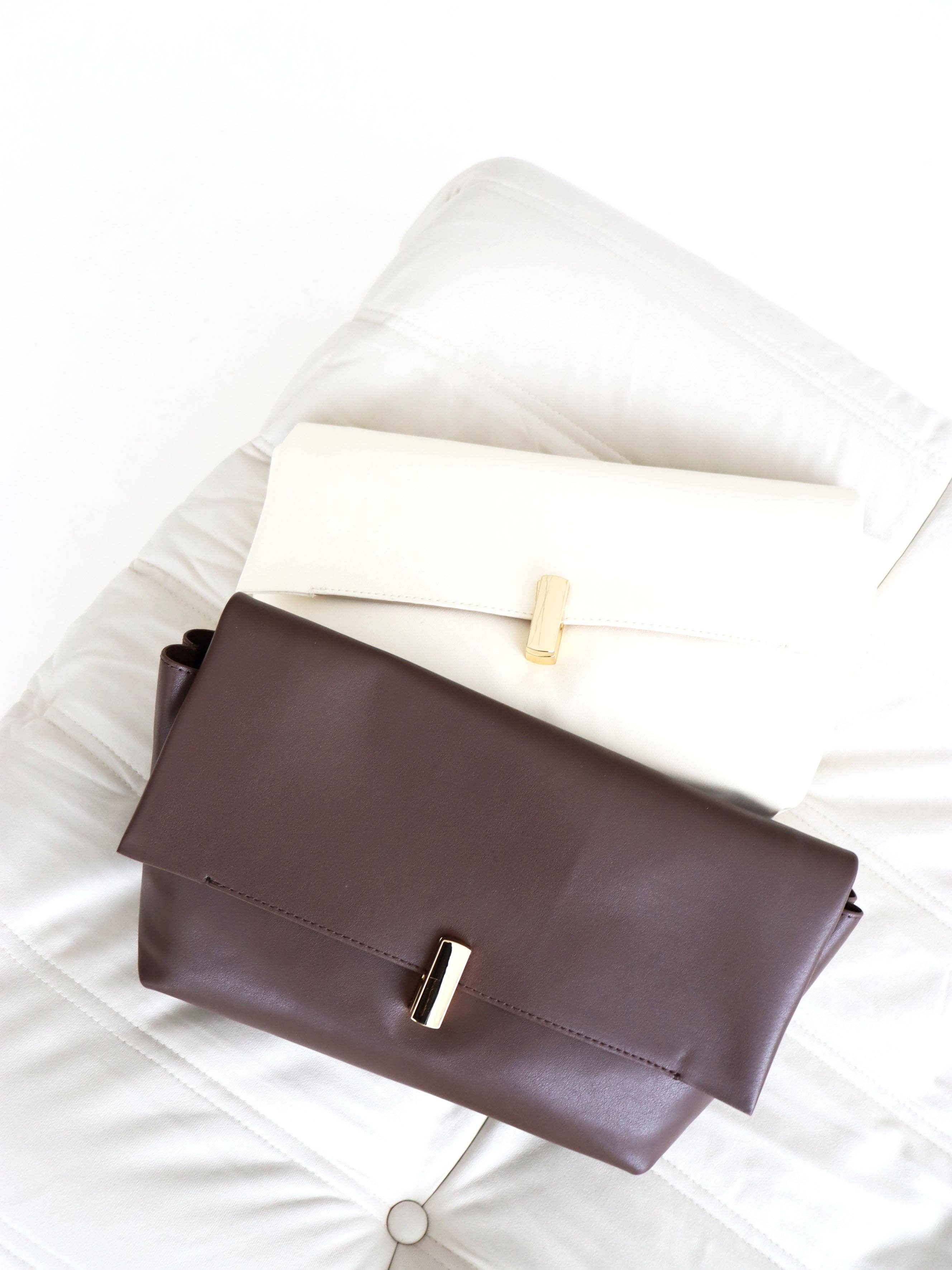 Angels Whisper Accessories - Vendita all'ingrosso Pochette - Donna - Borsa a Mano L&S Nova in Marrone4