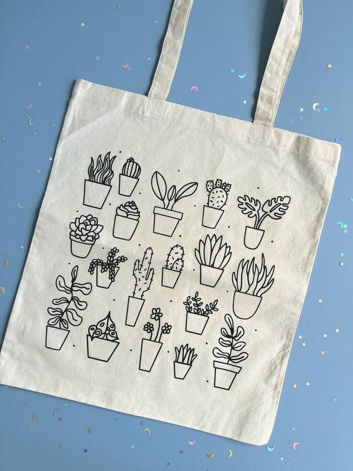 Plant Lovers Tote Bag for wholesale by Poppodopolis