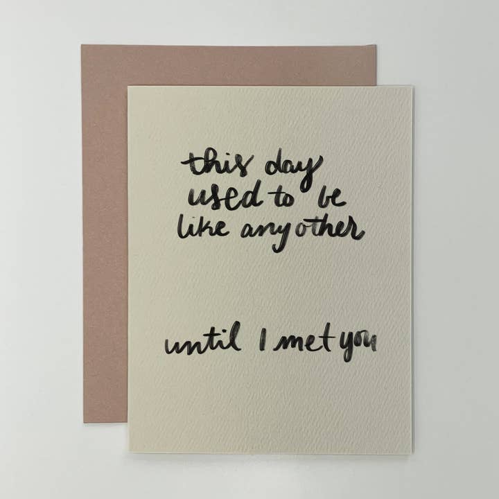 Greeting Card • A Day Like Any Other for wholesale by Draft Paper Co.