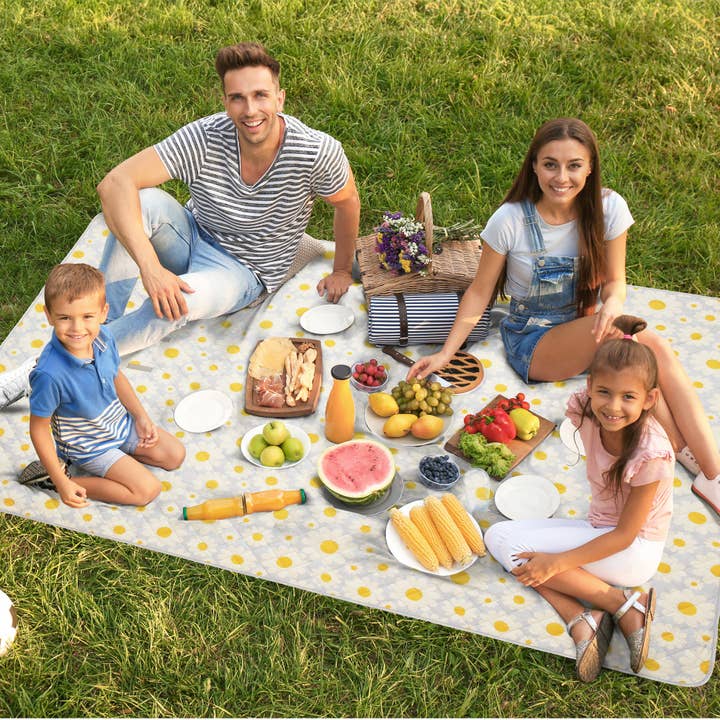 Carstens, Inc. - Wholesale Picnic Blanket - Daisy Day Picnic Blanket4