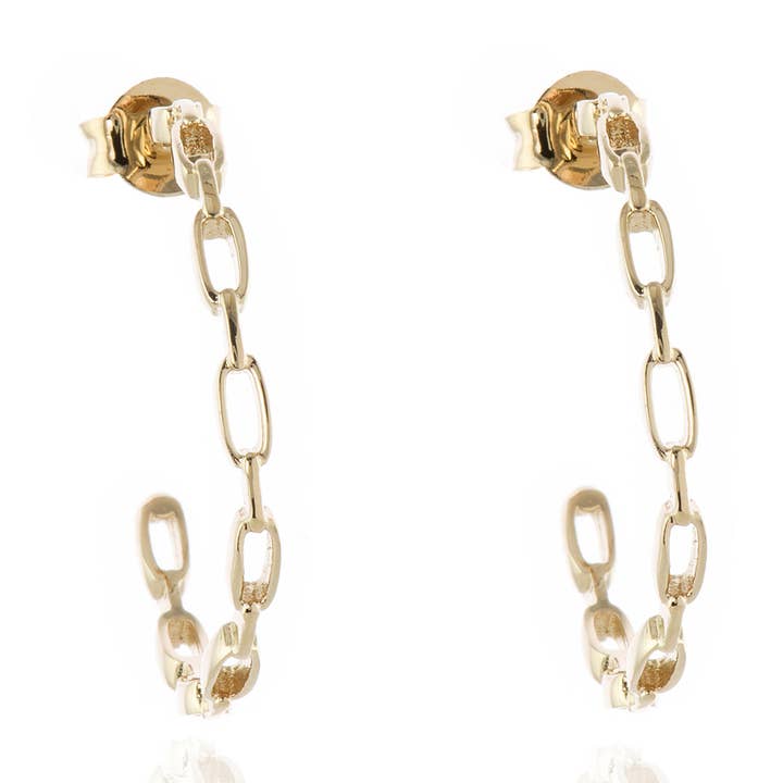 Orecchini Cachet Raja 20mm placcati oro per la vendita all'ingrosso da parte di Cachet London