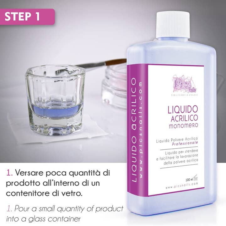 Pics Nails - Wholesale Nailcare Set - Professional Nail Acrylic Monomer 100 Ml -