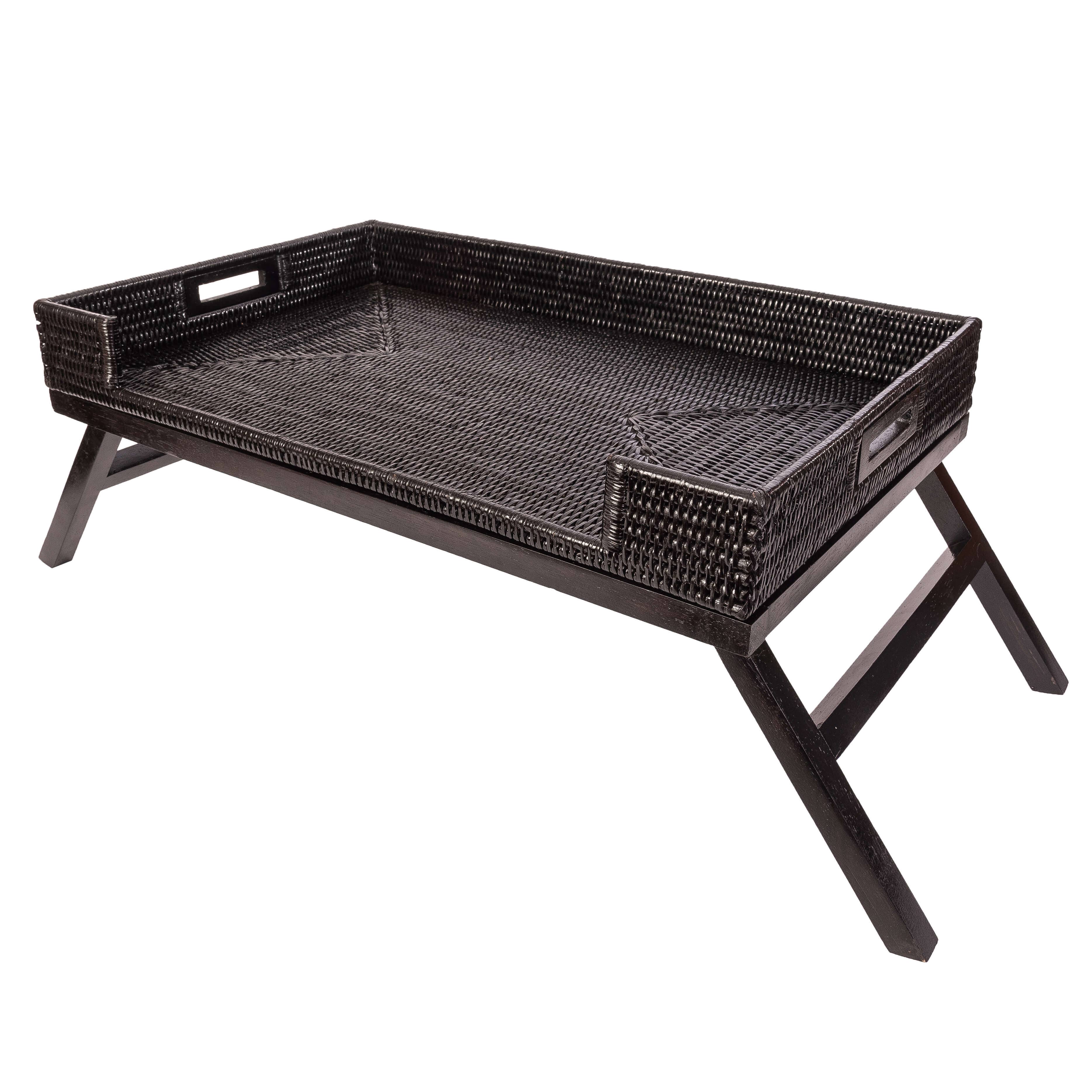 Artifacts Trading Company - Wholesale Serving Tray - Rattan Breakfast Tray Table – Folding Serving Tray3