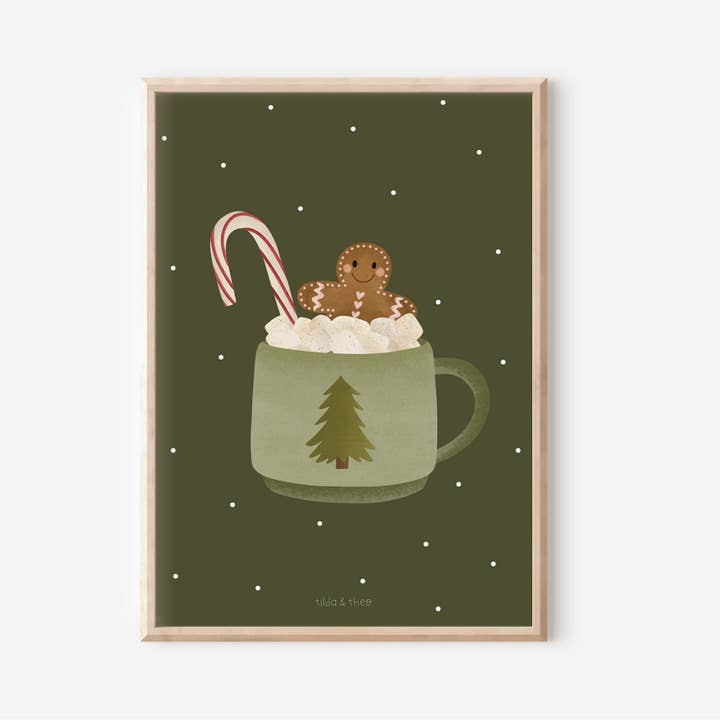 Poster Copo Gengibre de Natal - Caneca Print por atacado de Tilda&Theo