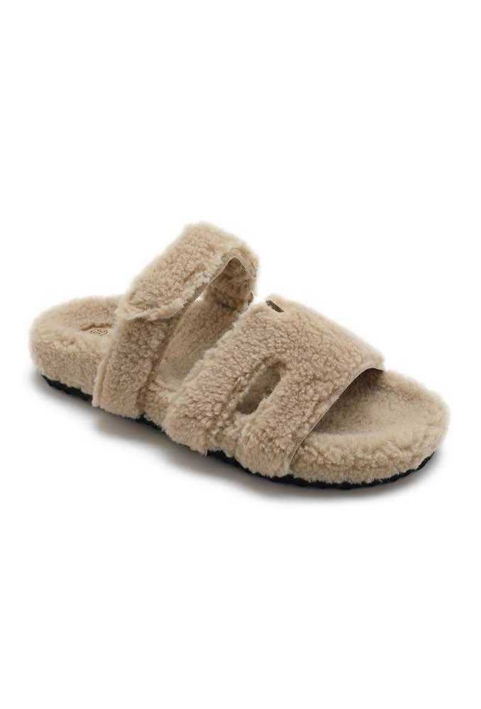 Joia Paris - Wholesale Mules - Women's - Mule flat slipper with trendy fur 83XQ7