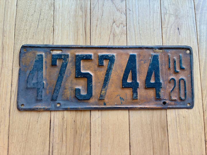 1920 Illinois License Plate for wholesale by RusticPlates