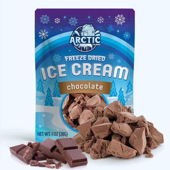 Arctic Farms – Großhandel Eis/Sorbet – Gefriergetrocknetes Eis, das nicht schmilzt (Stückchen) (1 Unze)