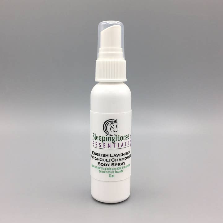 Körperspray · Englischer Lavendel, Patchouli und Kamille für den Großhandel von Sleeping Horse Essentials