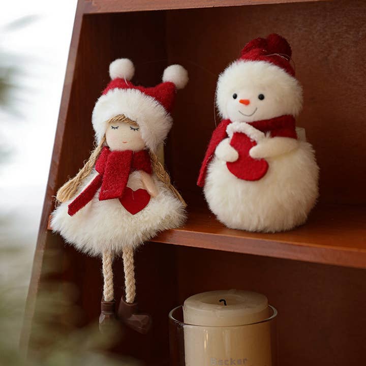 Plush Xmas Snowman Tree Hanging Ornament Decor_CWMM9674 for wholesale by ACCITY