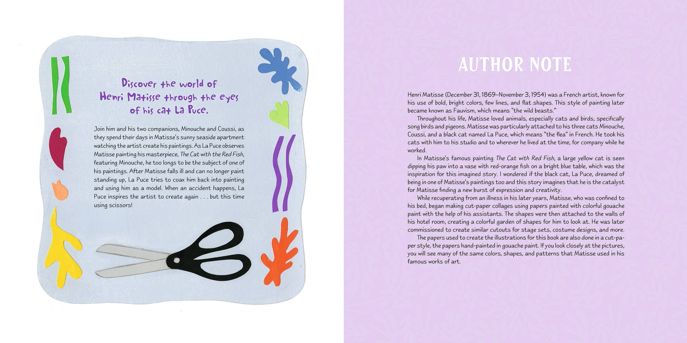 Schiffer Publishing – wholesale Förskolebok (3–5) – En Purr-fect Målning: Matisses andra stora katt2