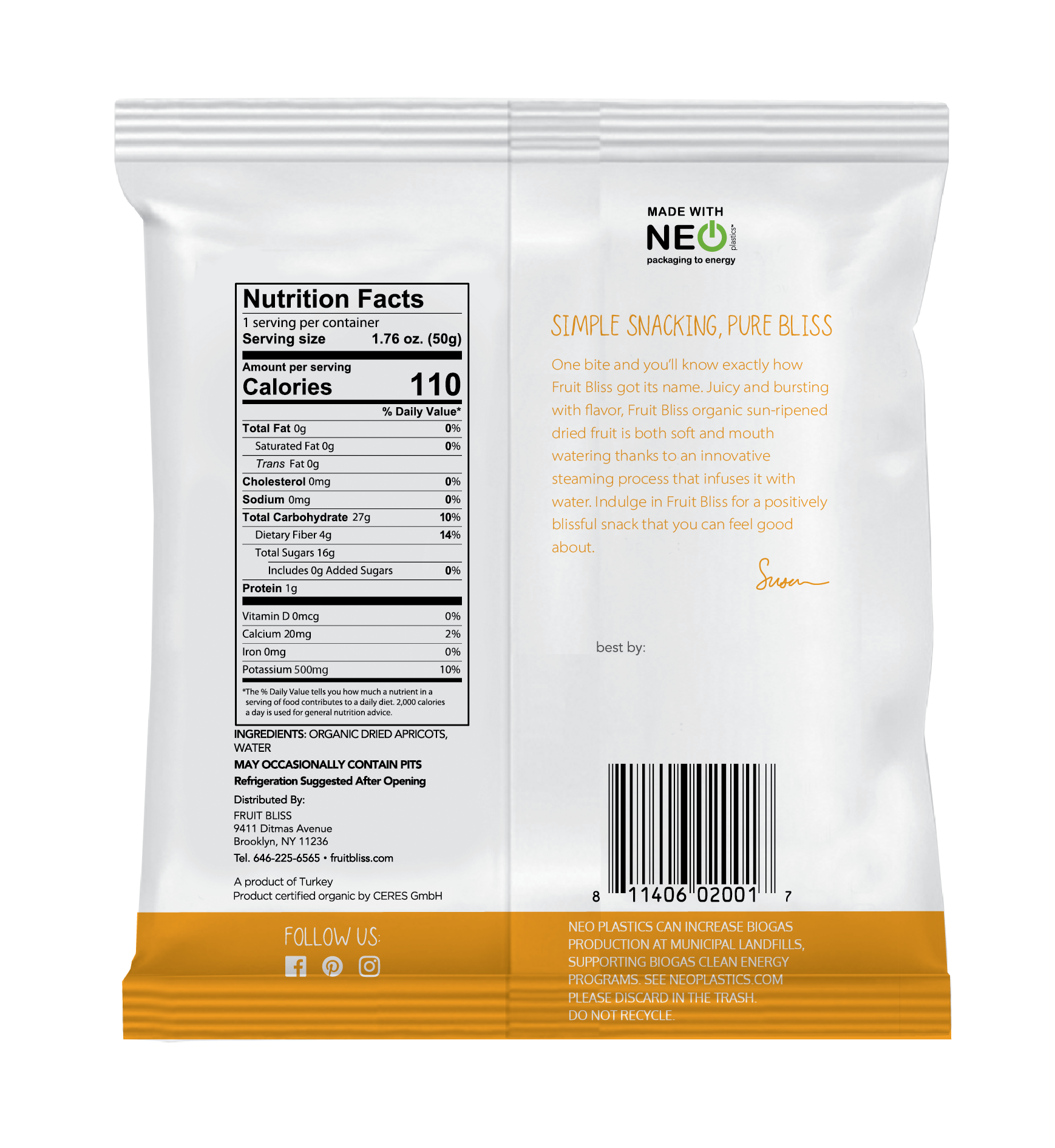 Fruit Bliss - Venta al por mayor Fruta deshidratada - Mini albaricoques turcos orgánicos suaves y jugosos2