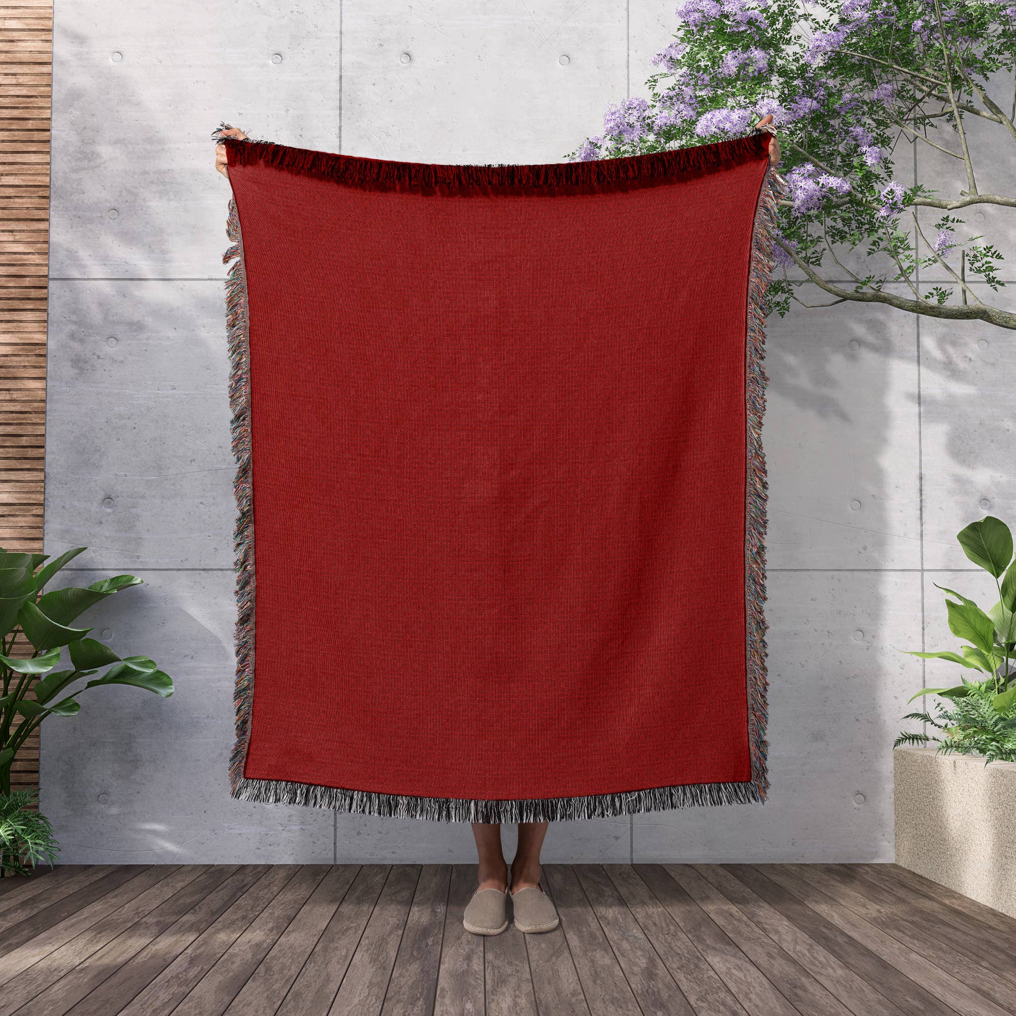 3dRose - Wholesale Throw Blanket - 3dRose, Dark Red and Light Red Square Patterns, Blanket2