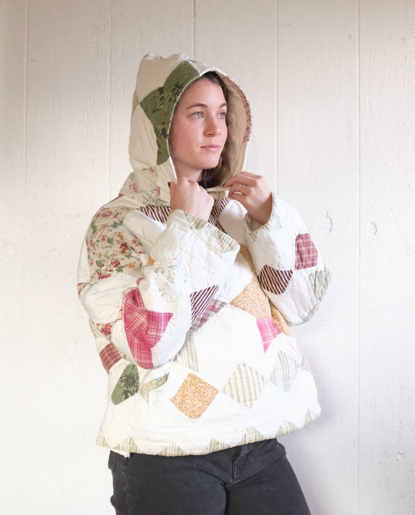 Reclaim Creative - Wholesale Hoodie - Women's - Quilt Hoodie - Assorted Quilts2