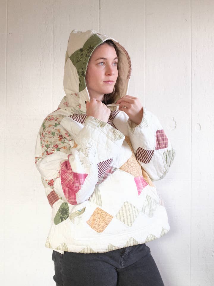 Reclaim Creative - Wholesale Hoodie - Women's - Quilt Hoodie - Assorted Quilts2