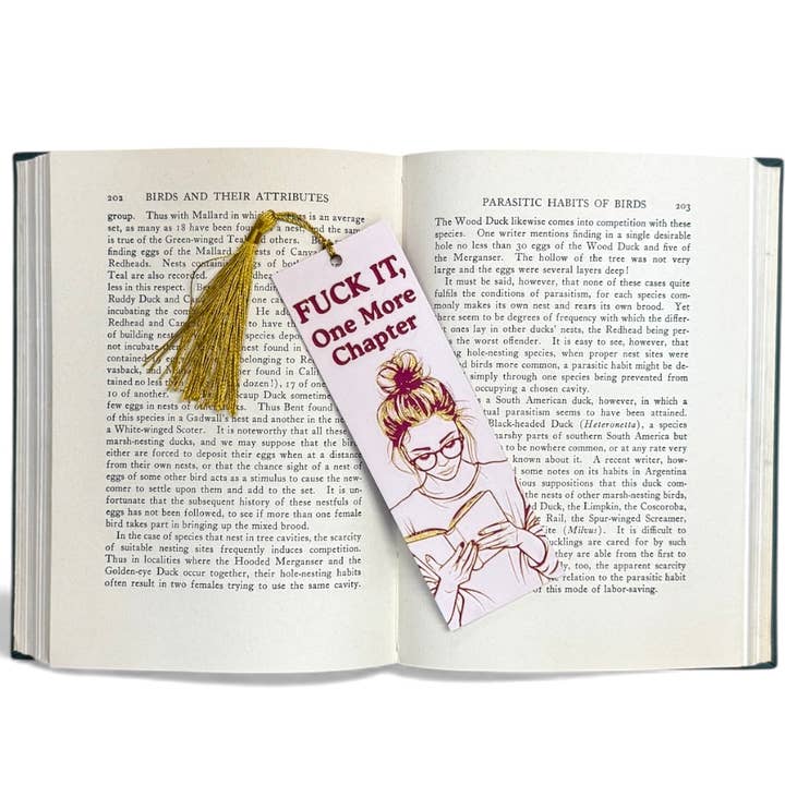 Fuck It, One More Chapter 3D Bookmark for wholesale by Twisted Layers