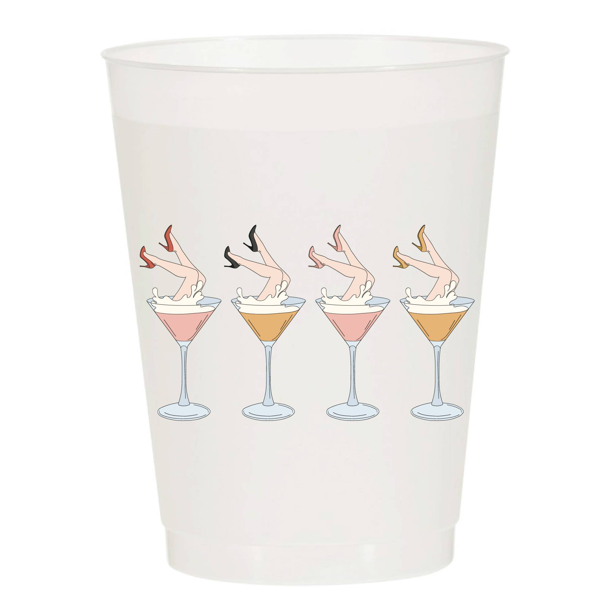Sip Hip Hooray - Wholesale Disposable Cup - Champagne Dance Party Frosted Cups - Girls0
