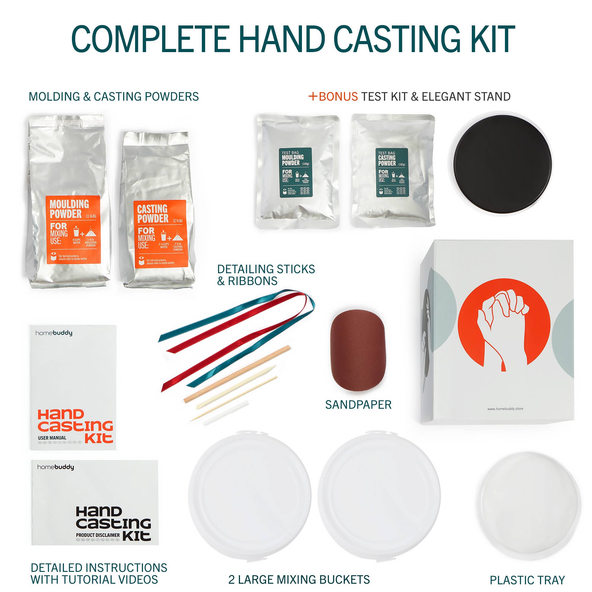 Wholesale HomeBuddy Hand Casting Kit with Practice Kit for your store -  Faire