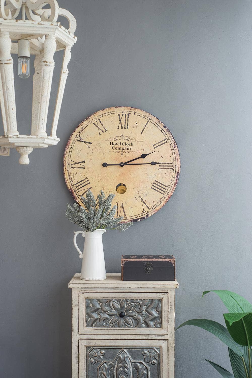 A&B Home Group Inc. - Wholesale Wall Clock - D23x2.2"  Wall Clock - Beige4