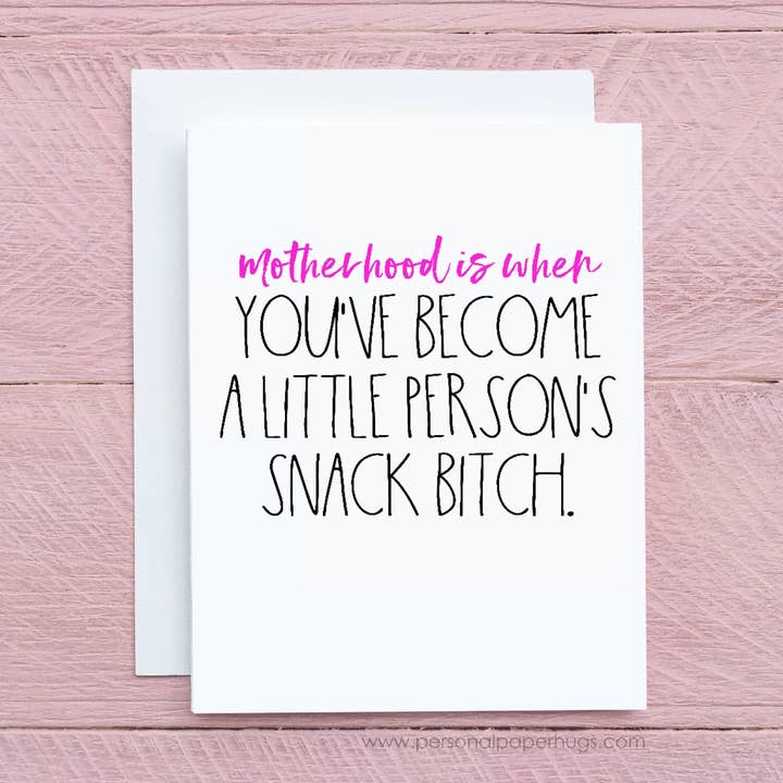 Biglietto divertente per nuova mamma/divertente biglietto per la festa della mamma, divertente biglietto per neonato, divertente biglietto amico mamma, divertente biglietto amico, regalo divertente per mamma/mamma per la vendita all'ingrosso da parte di Personal Paper Hugs