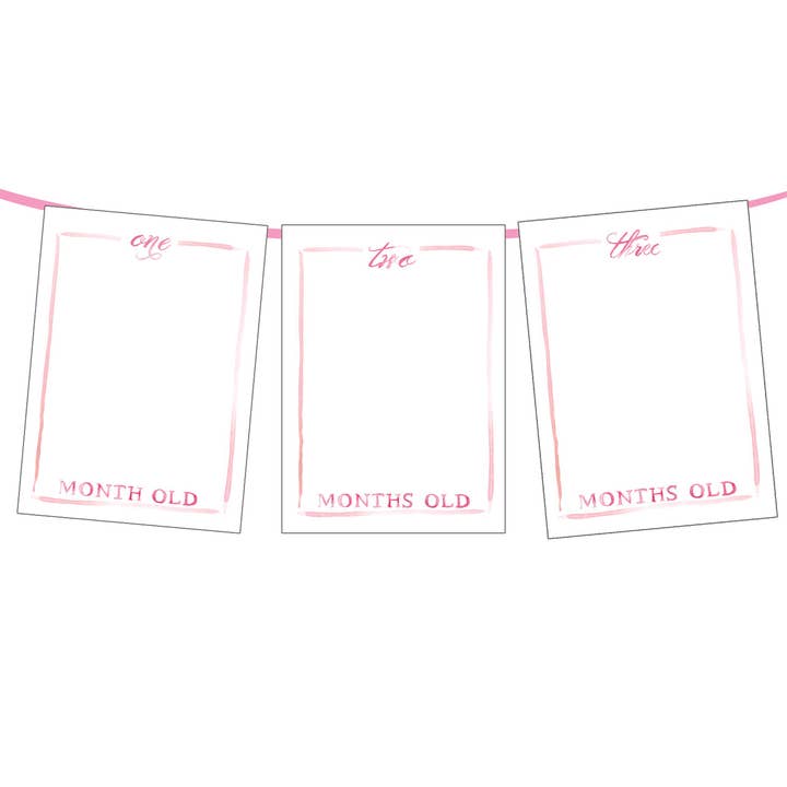 Add-A-Picture Monthly Banner for wholesale by Over the Moon Gift