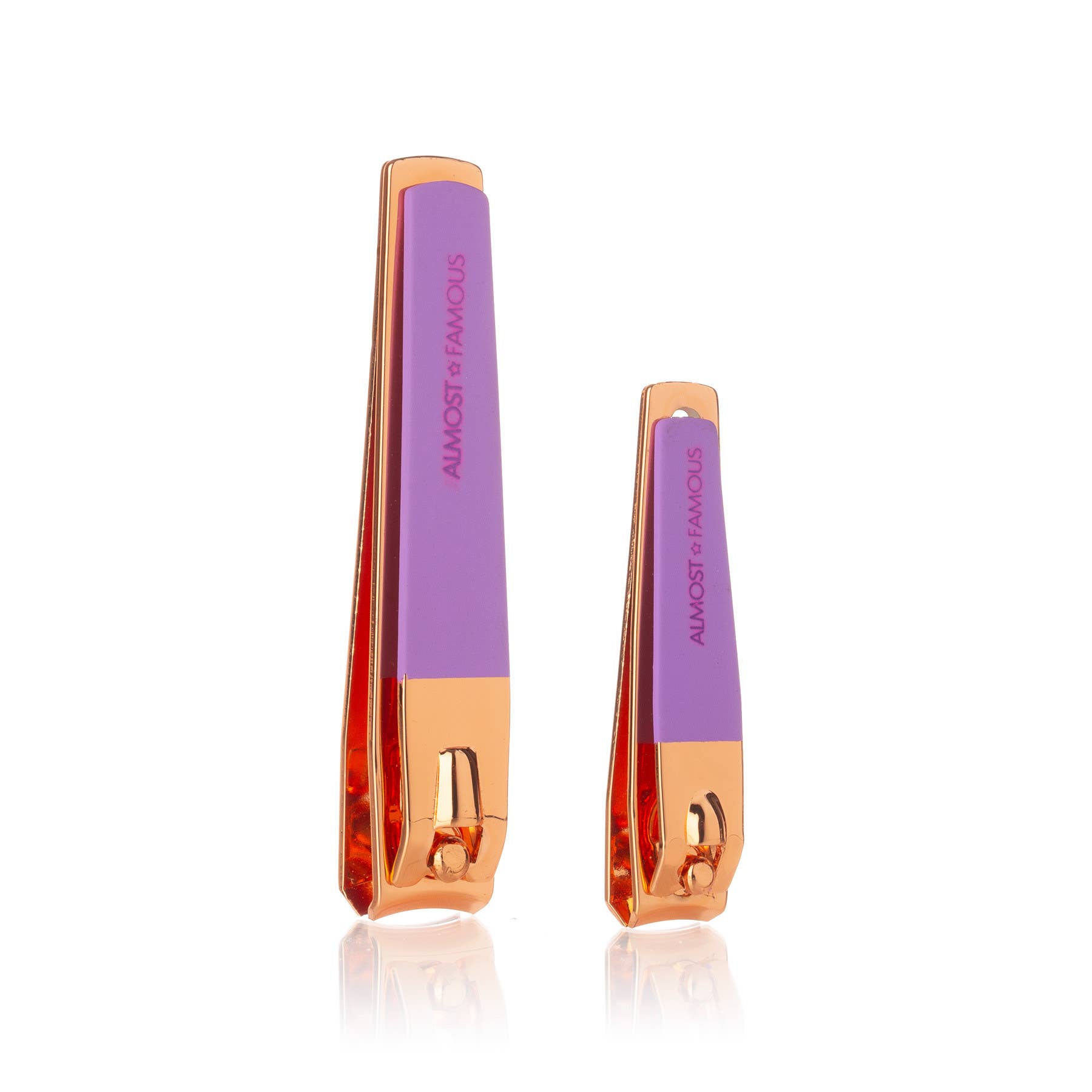 Rose Gold 2-Piece Nail Clipper Set for wholesale on Faire2