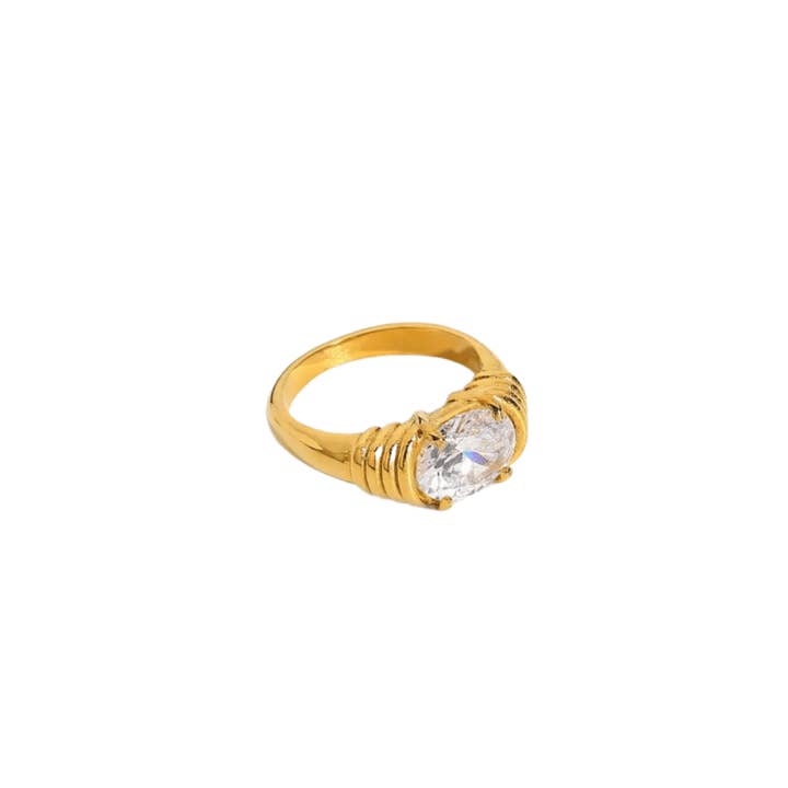 Folie à Trois - Wholesale Single stone/solitaire ring - Modern Muse RING5