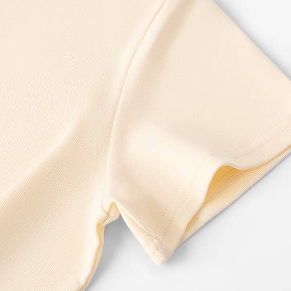 HIDDENBRAND - Wholesale T-Shirt - Women's - Essential basic plain fitted cotton blend crewneck tee11