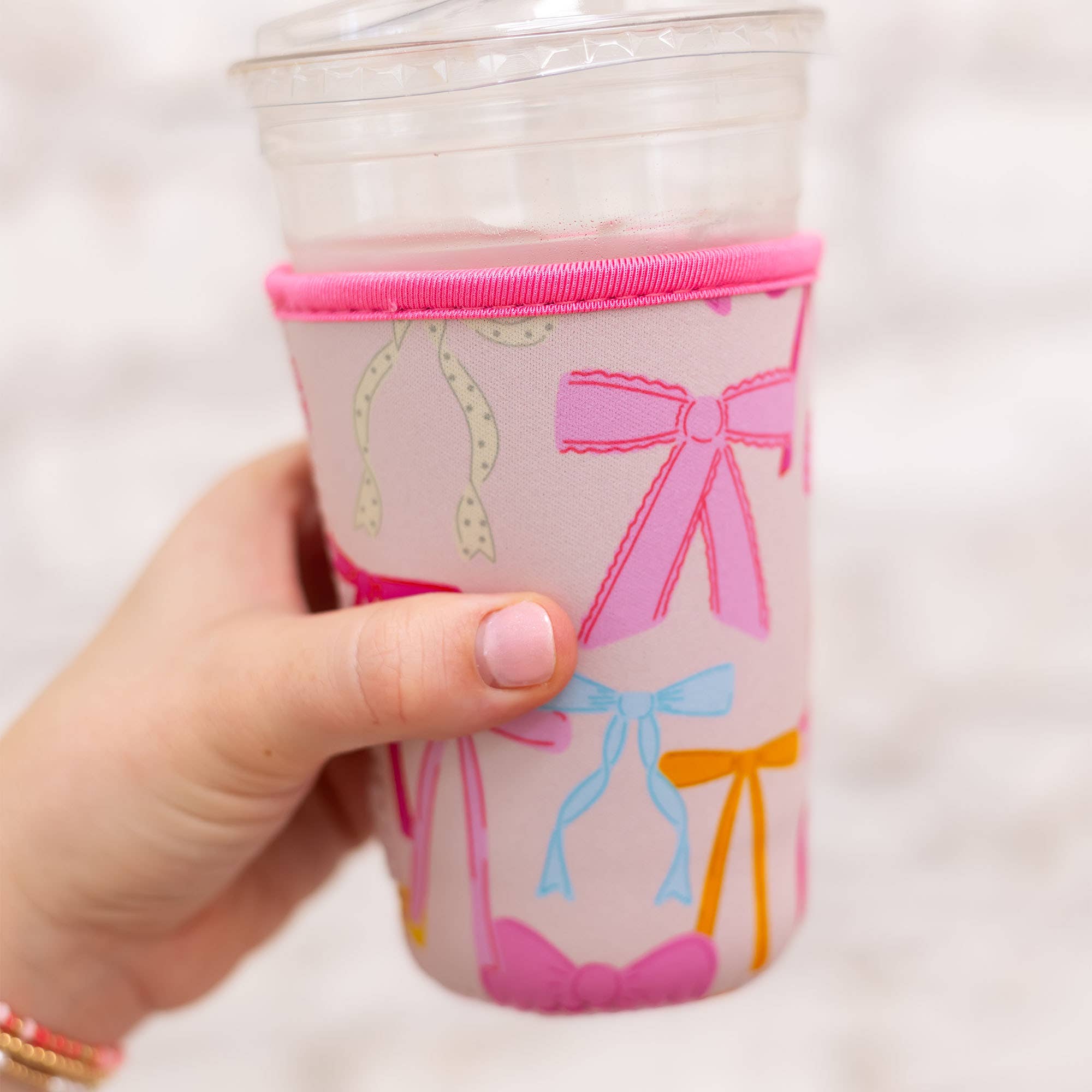 Callie Danielle - Wholesale Drink Huggers & Koozies - Coquette Bows Drink Sleeve1
