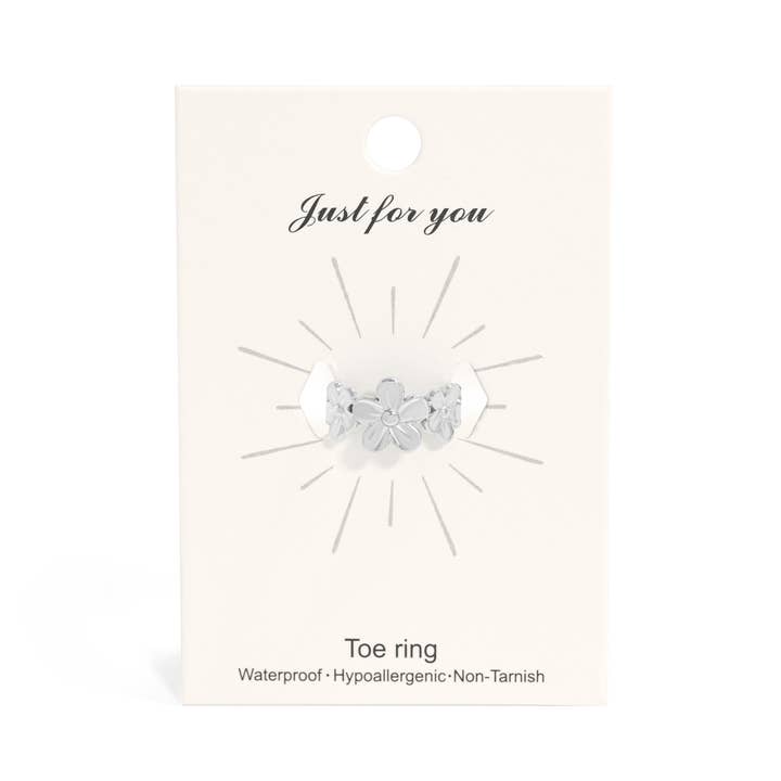 WJW – wholesale Tåring – Tåing i rostfritt stål med 18K guld PVD och blommönster2