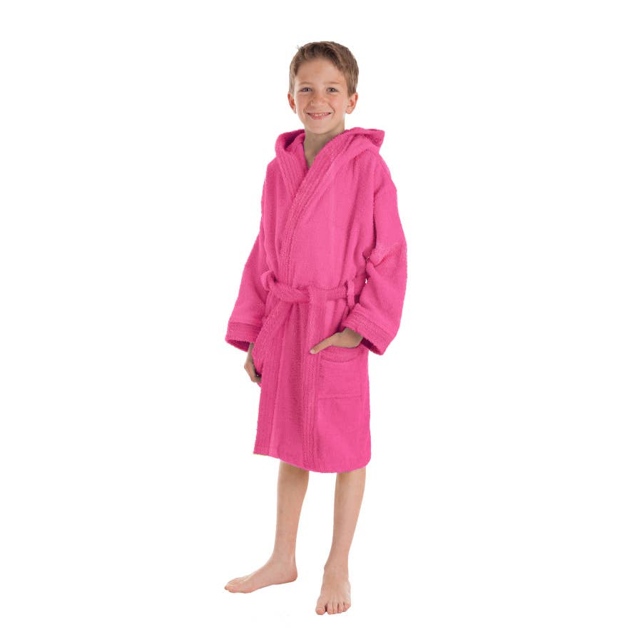 Textiles Europeos Sierra – Großhandel Bademantel – Kinder – Einfarbiger Kinderbademantel11