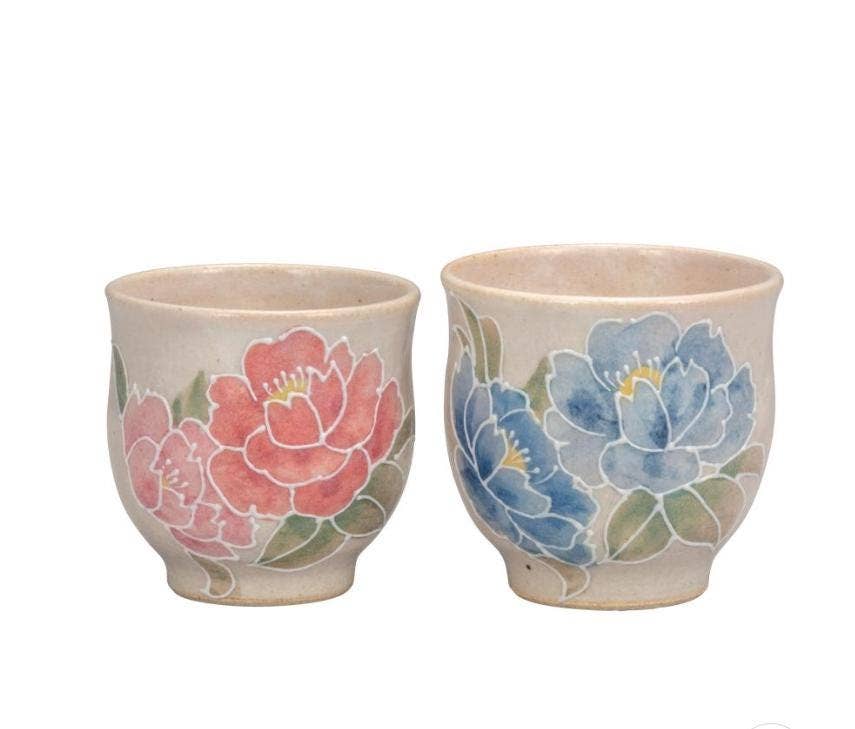 TheKutaniAtelier - Wholesale Coffee/Tea Cup - Kutani Ware Japanese Porcelain Yunomi Tea Cup Set0