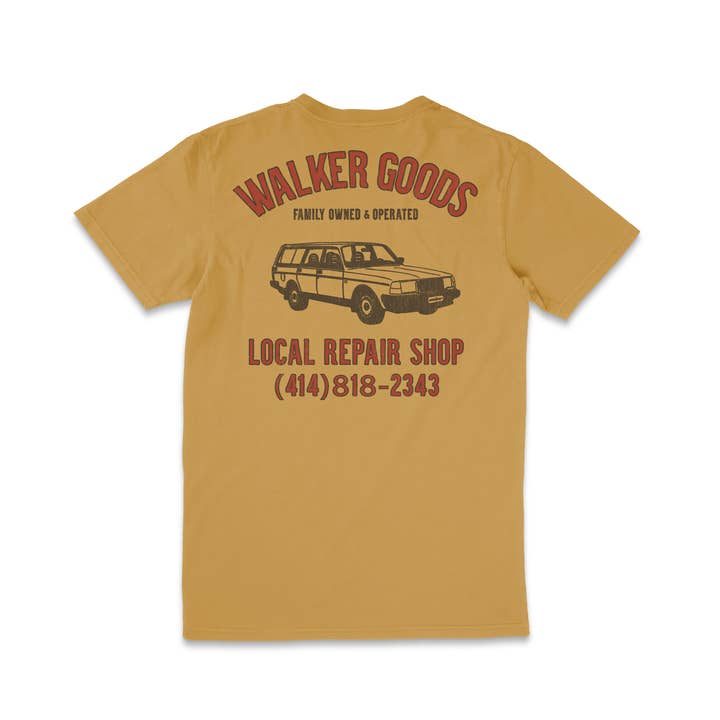 Walker Family goods - Wholesale Screen Printed T-Shirt - Unisex - Walker Repair Shop Tee1