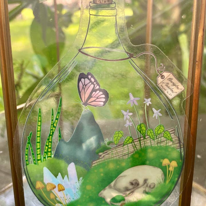 Golden Grove Paper - Wholesale Sticker - Terrarium Semi-Transparent Sticker1