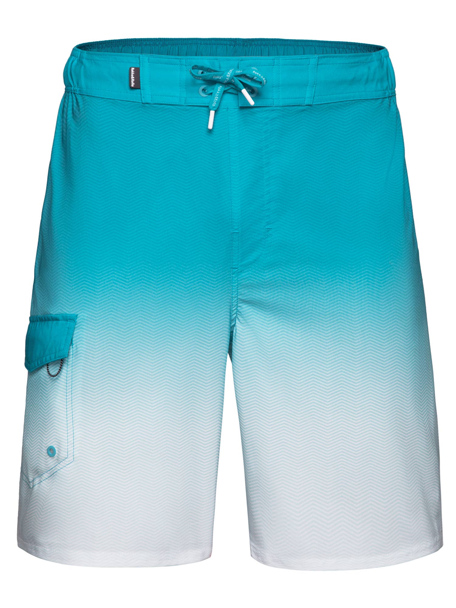 Rokka & Rolla - Wholesale Swim Shorts - Men's - Men's 9" Half Elastic Waist Board Swim Shorts Swimwear33